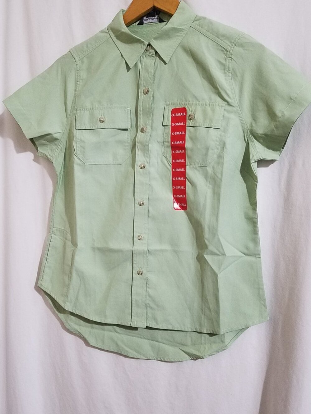 Eddie Bauer Adventure Short Sleeve Shirt | Green | XS | New With Tags